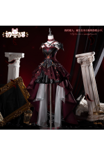 ChuShouMao Love and Deepspace Sylus Abyssal Chaos Final Farewell Red Black Gothic Dress Cosplay Costume